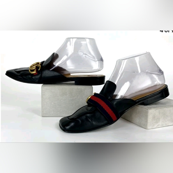 💚♥️ GUCCI - Peyton Web Mules! - Picture 3 of 10